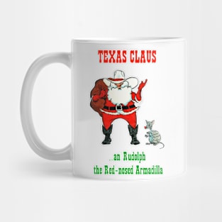 Texas Claus - color text Mug